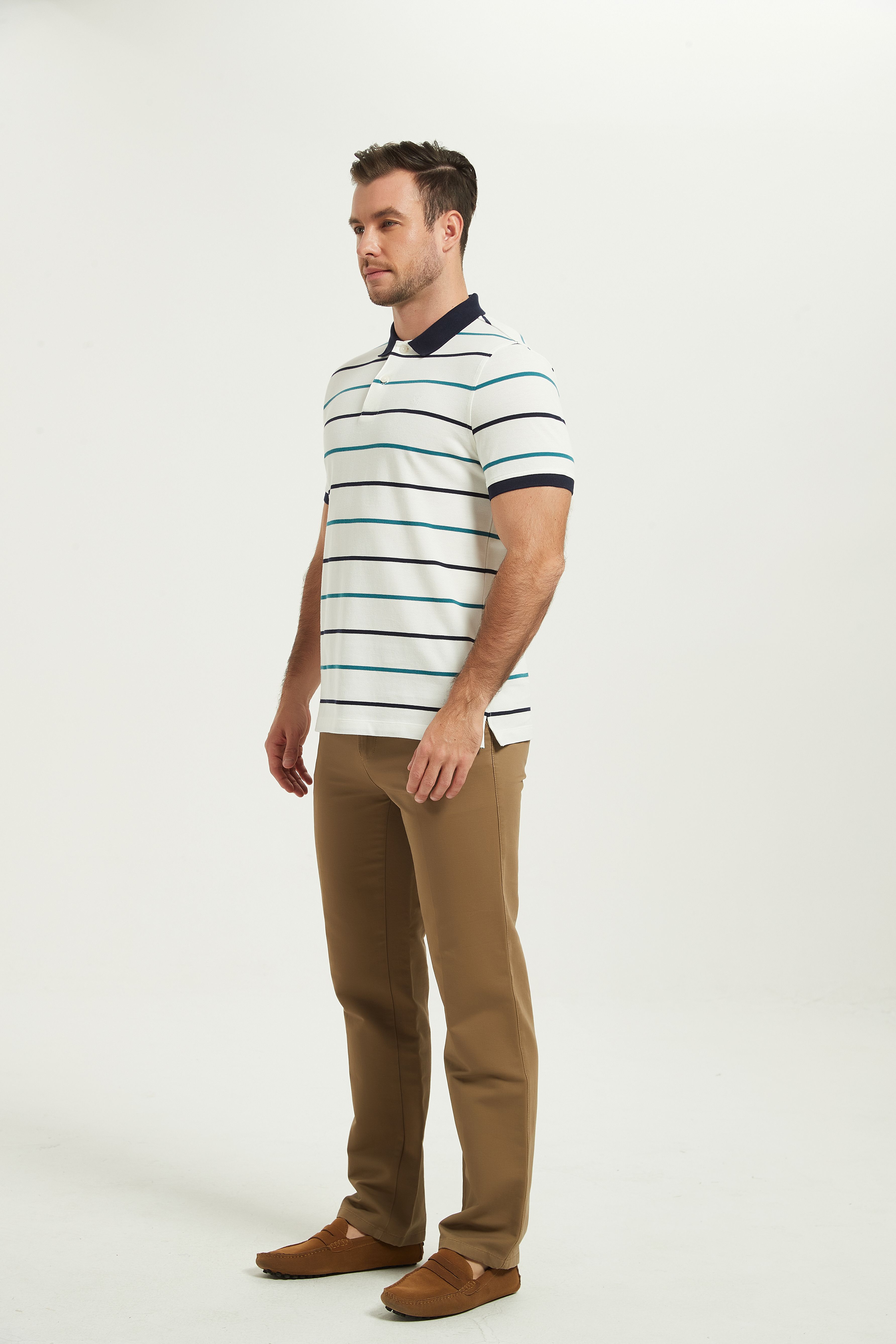 POLO Shirt-white stripes