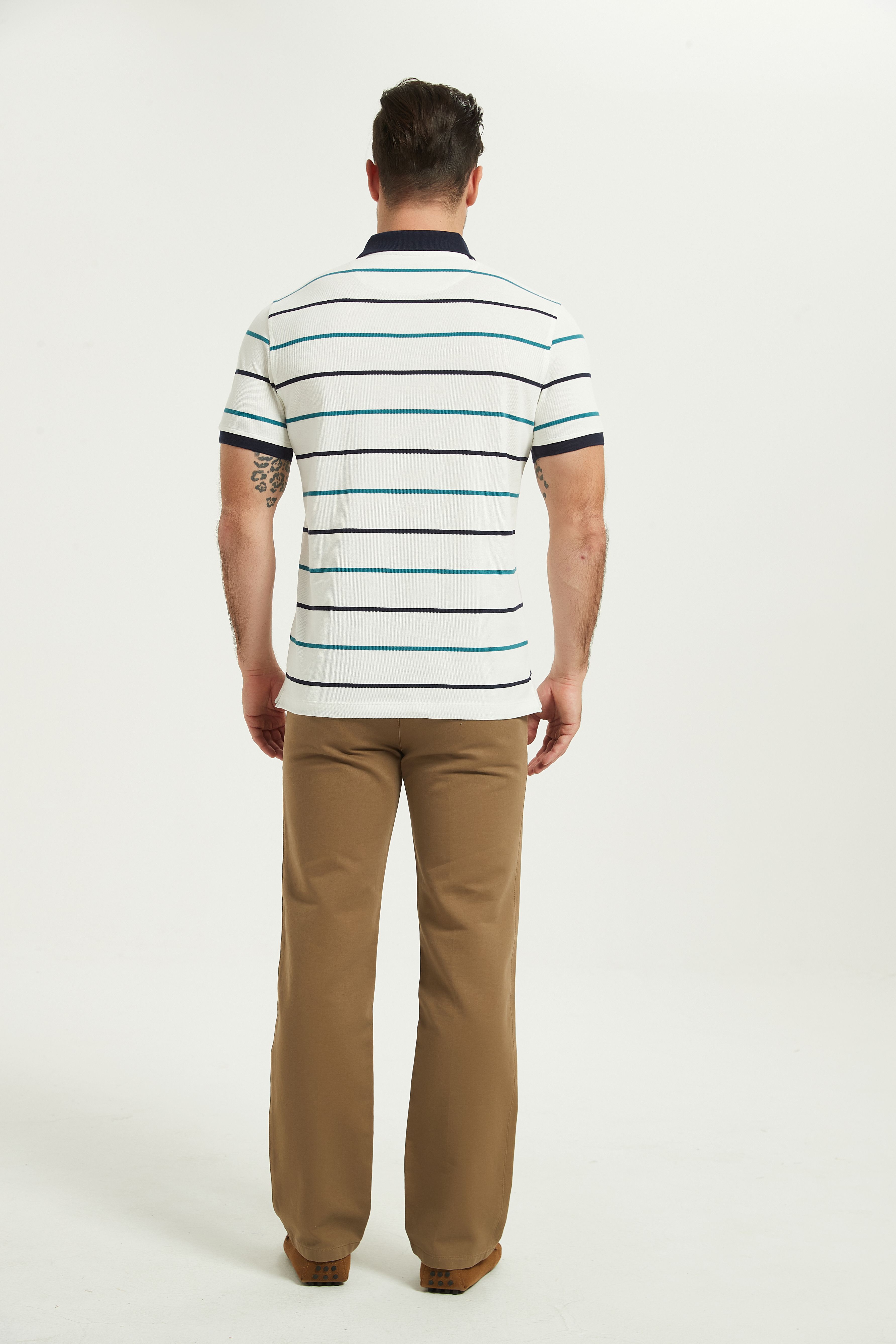 POLO Shirt-white stripes