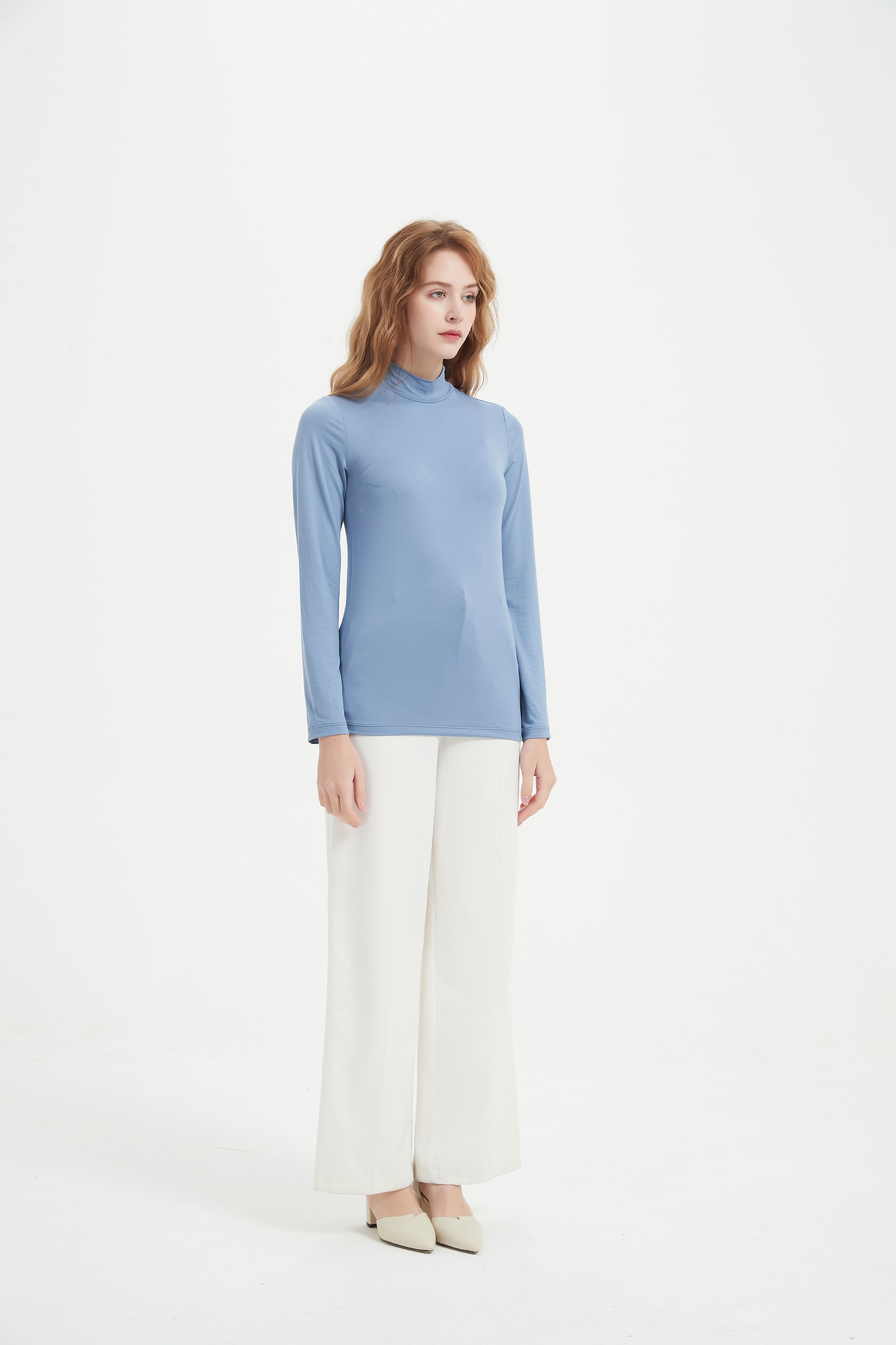 Long Sleeved Undershirt-blue