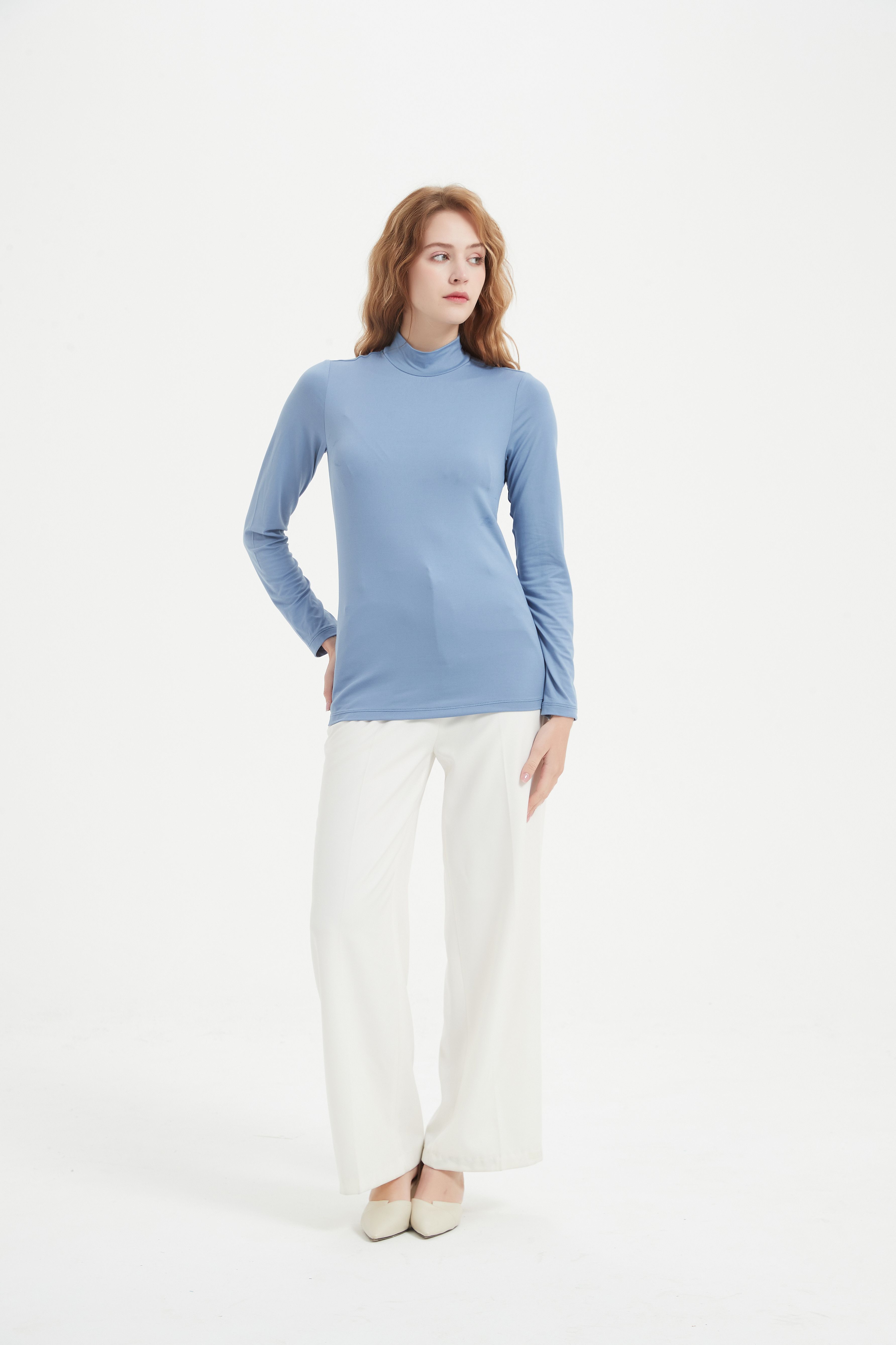 Long Sleeved Undershirt-blue