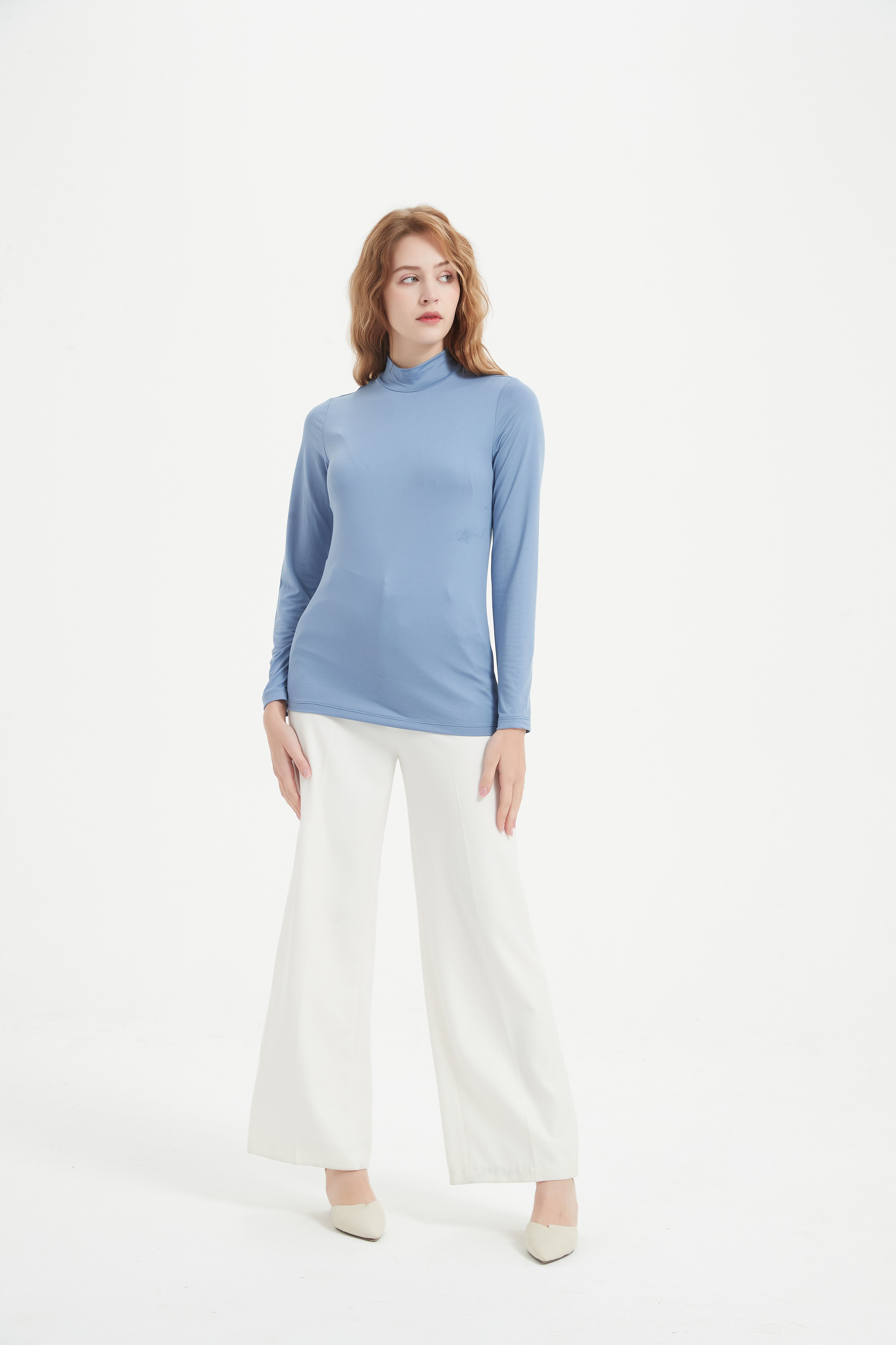 Long Sleeved Undershirt-blue
