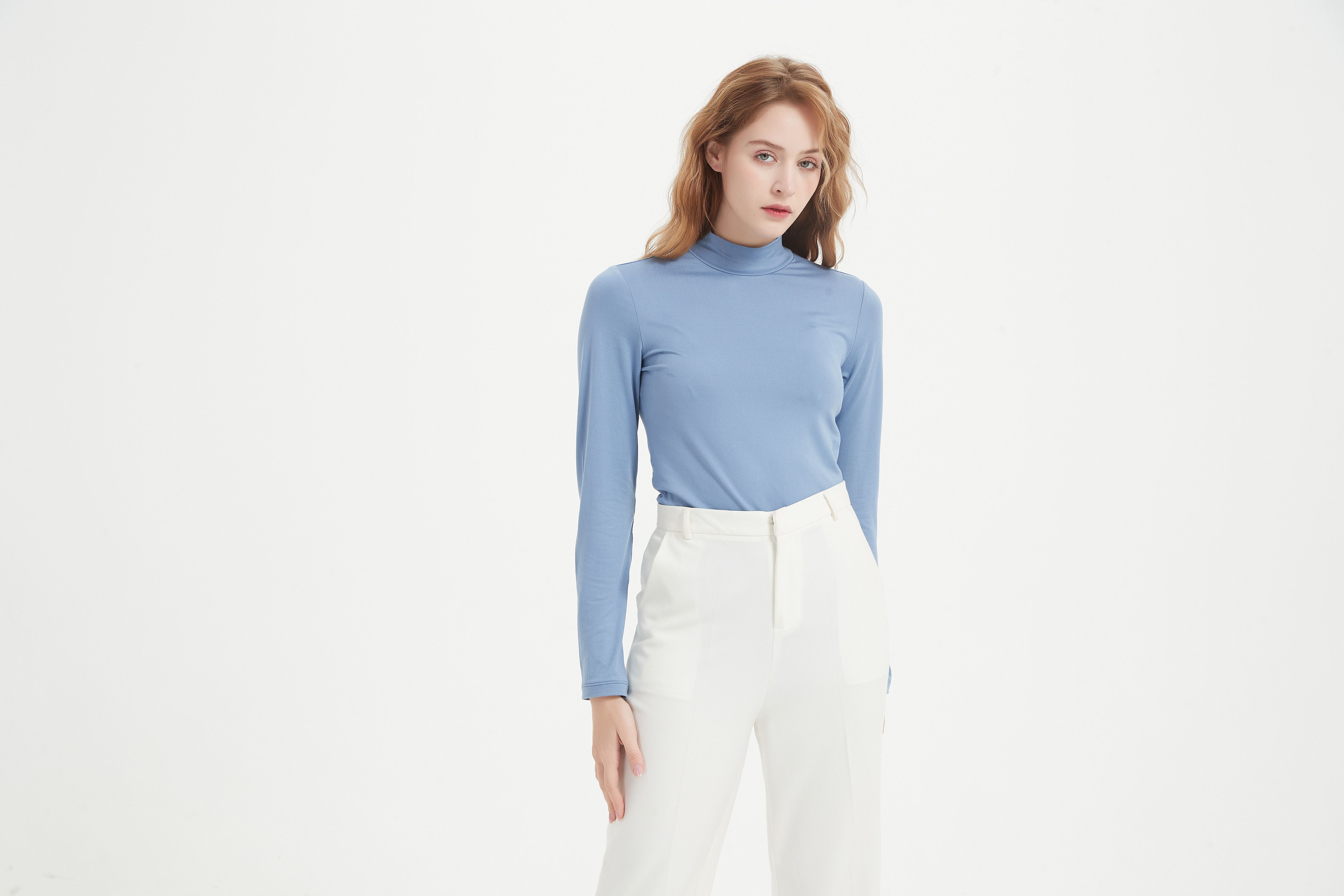 Long Sleeved Undershirt-blue