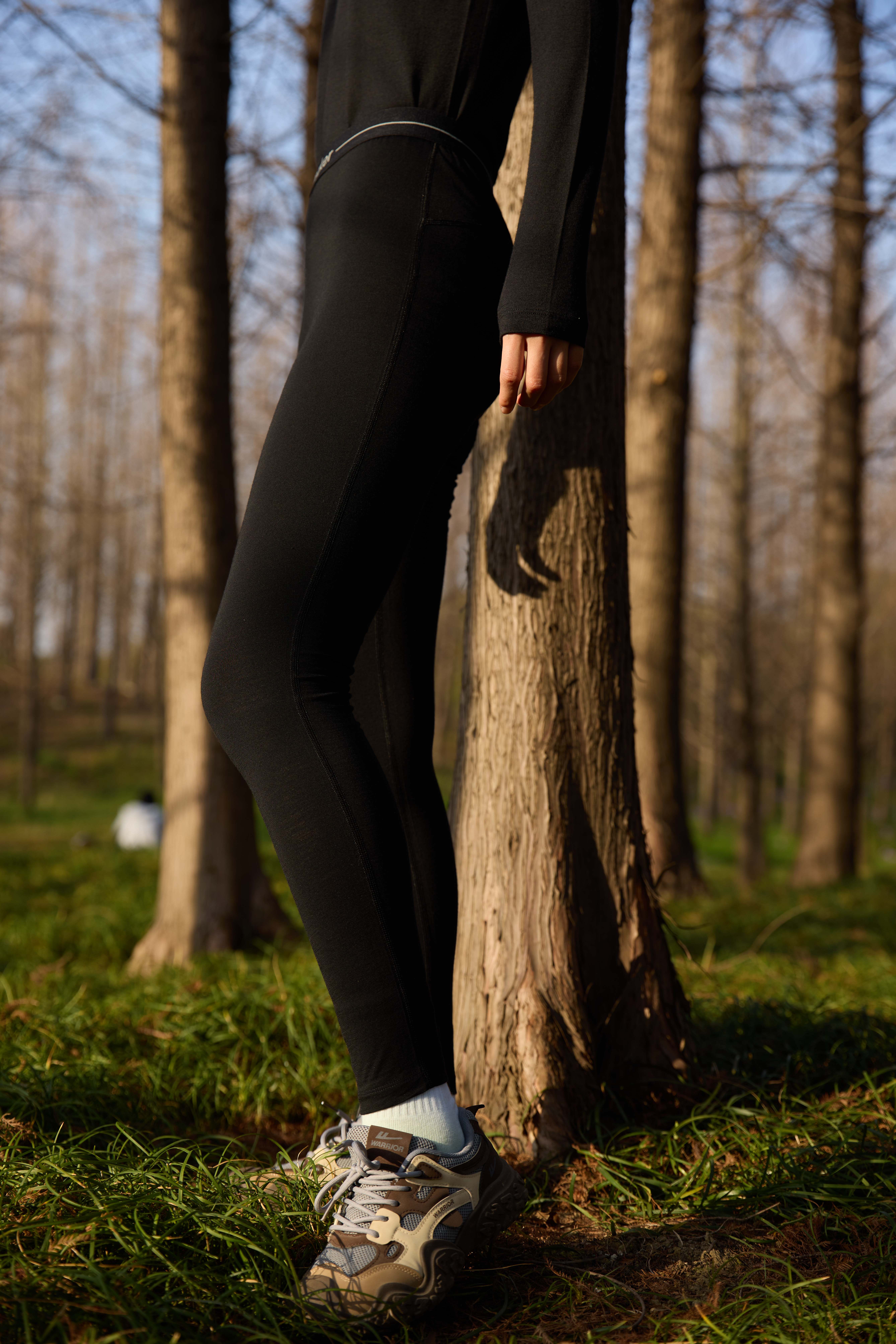 Woolen Long Trousers-black