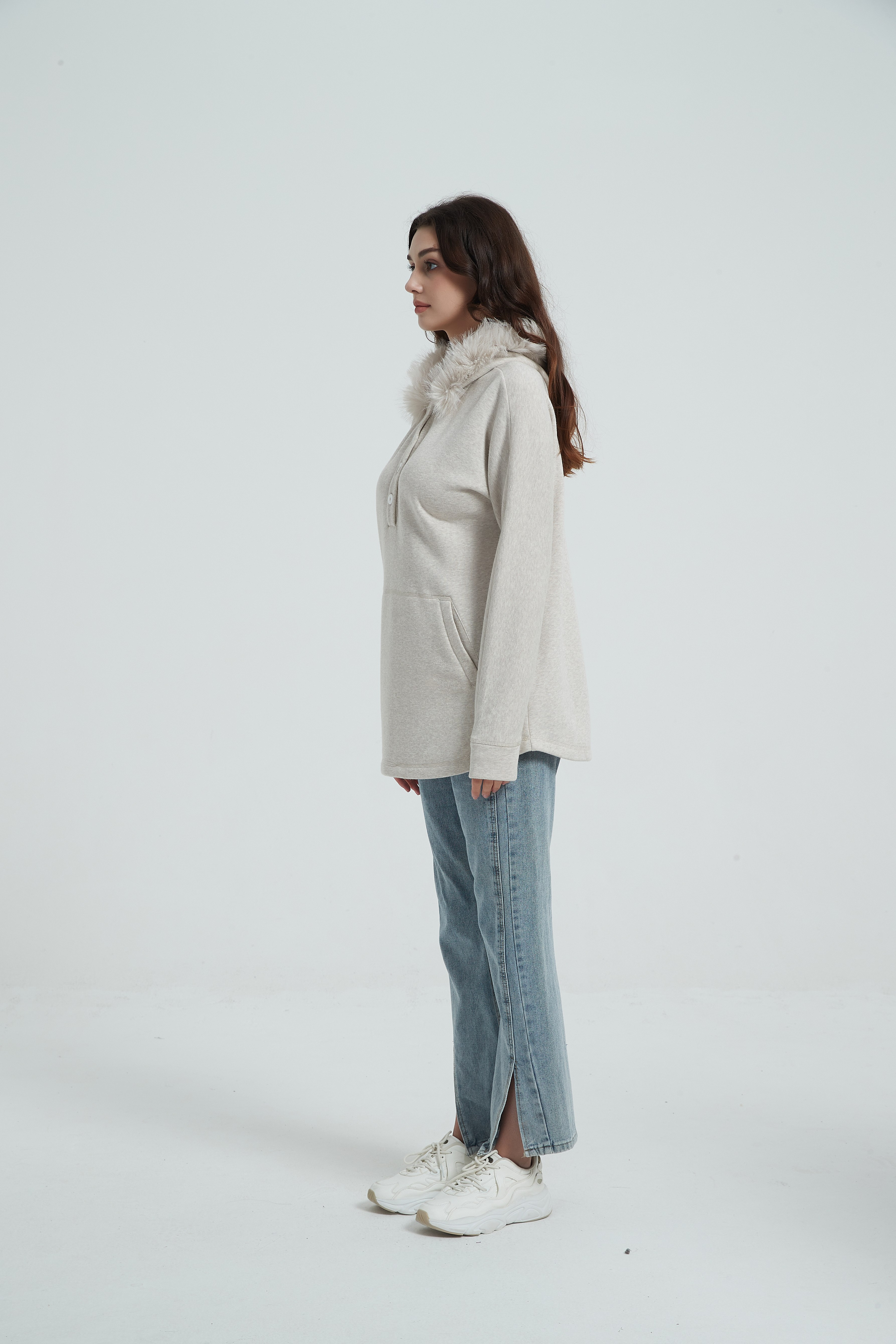 Ladies' Coat-white