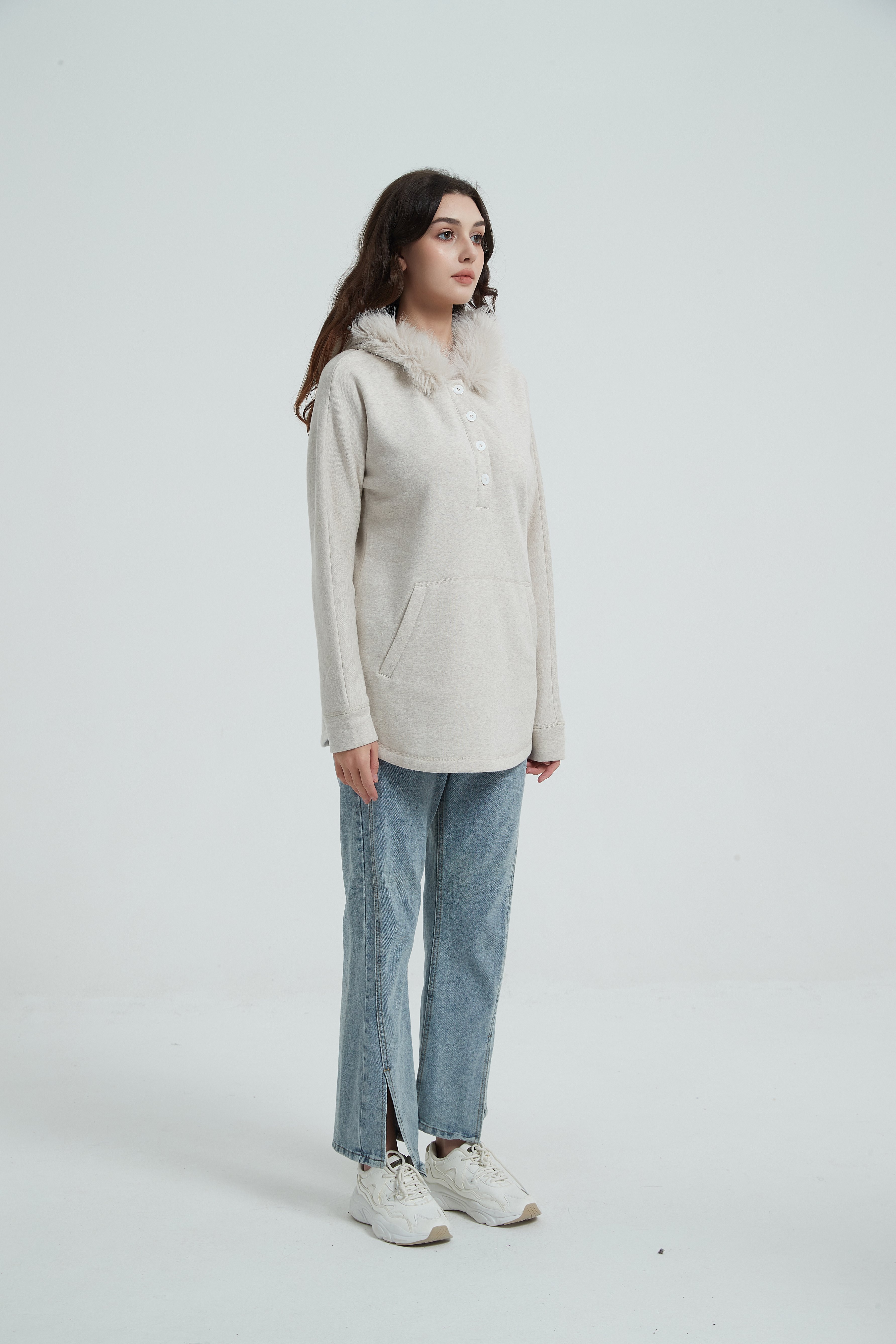 Ladies' Coat-white