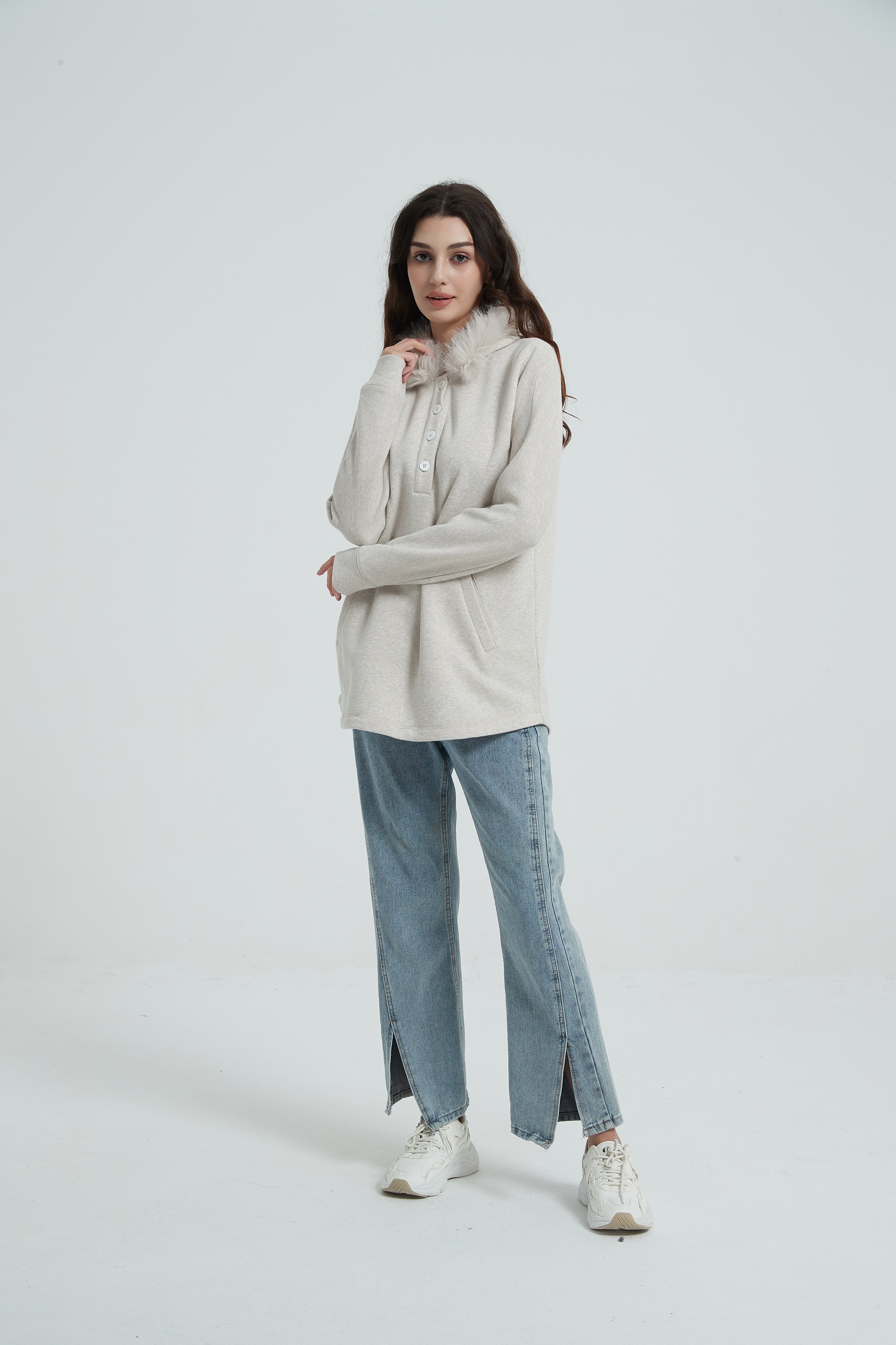 Ladies' Coat-white