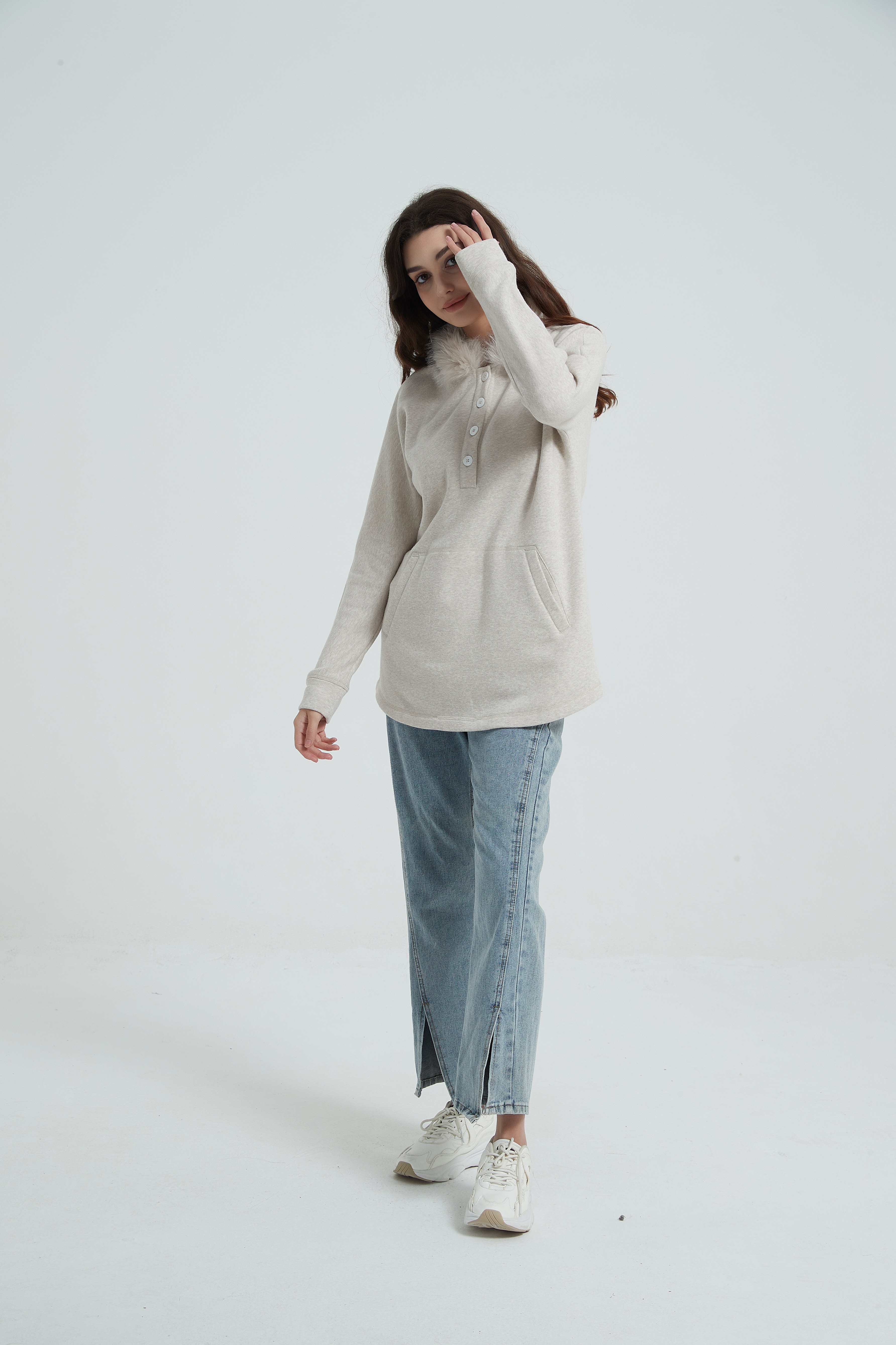 Ladies' Coat-white
