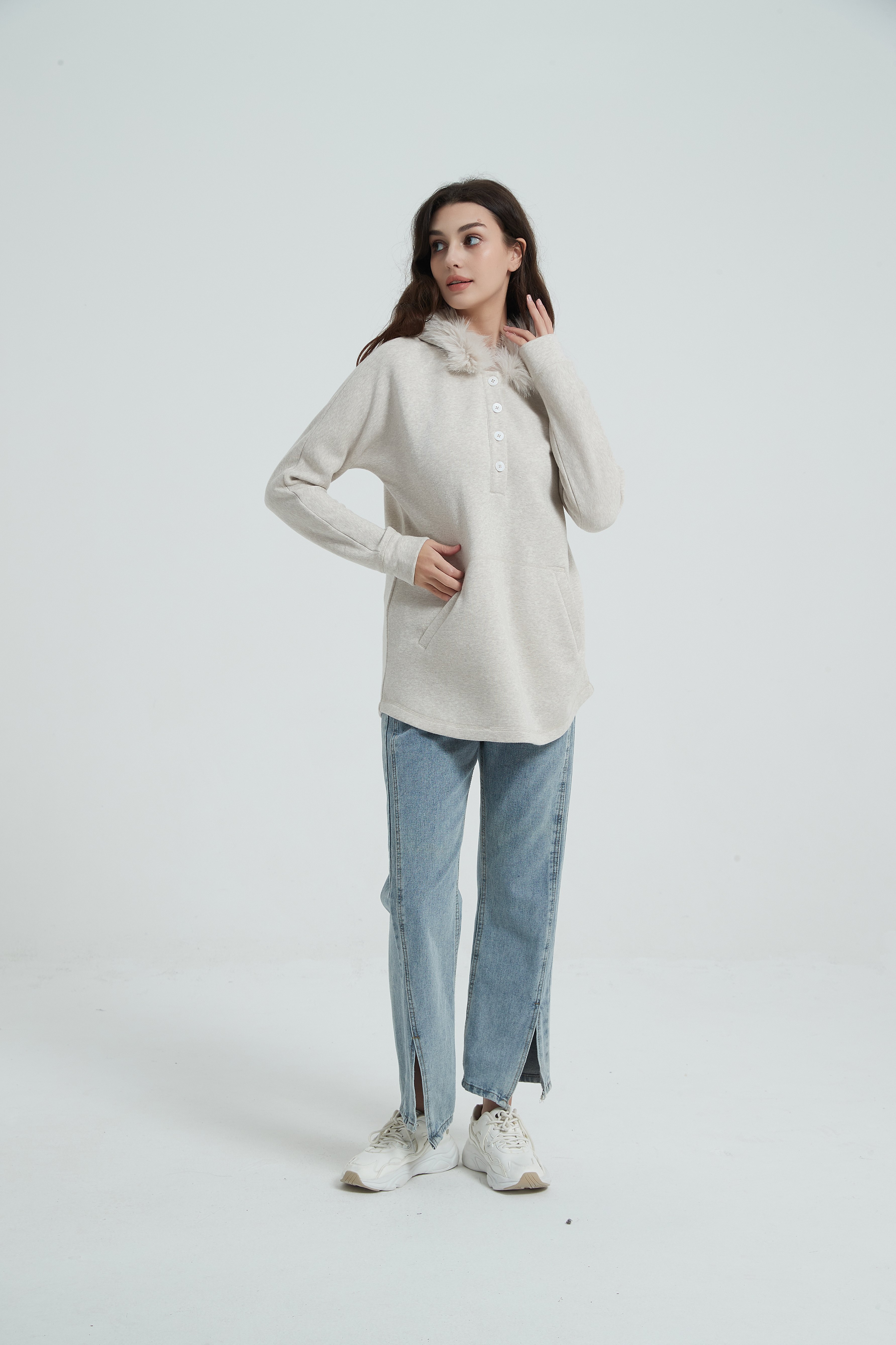 Ladies' Coat-white