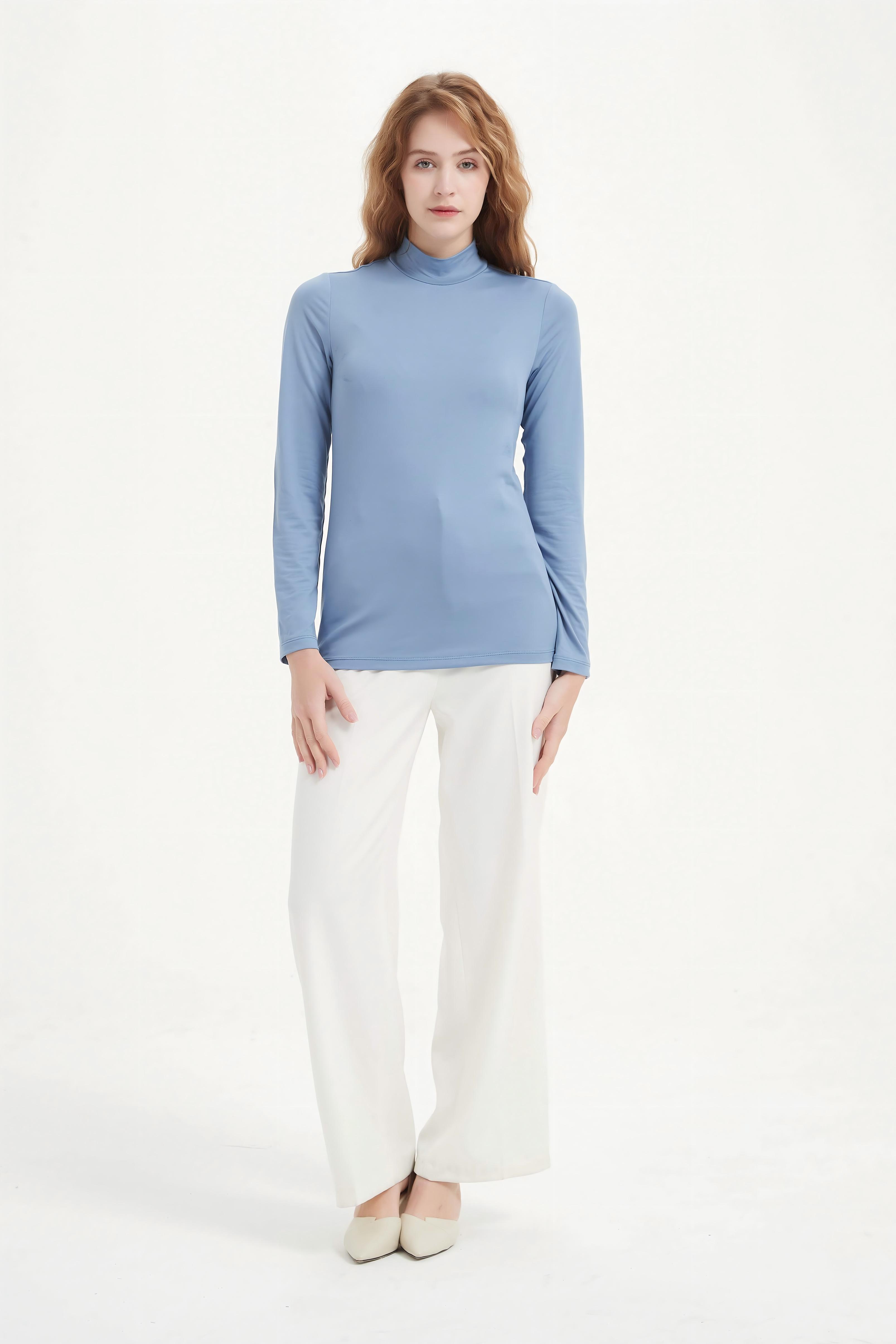 Long Sleeved Undershirt-blue