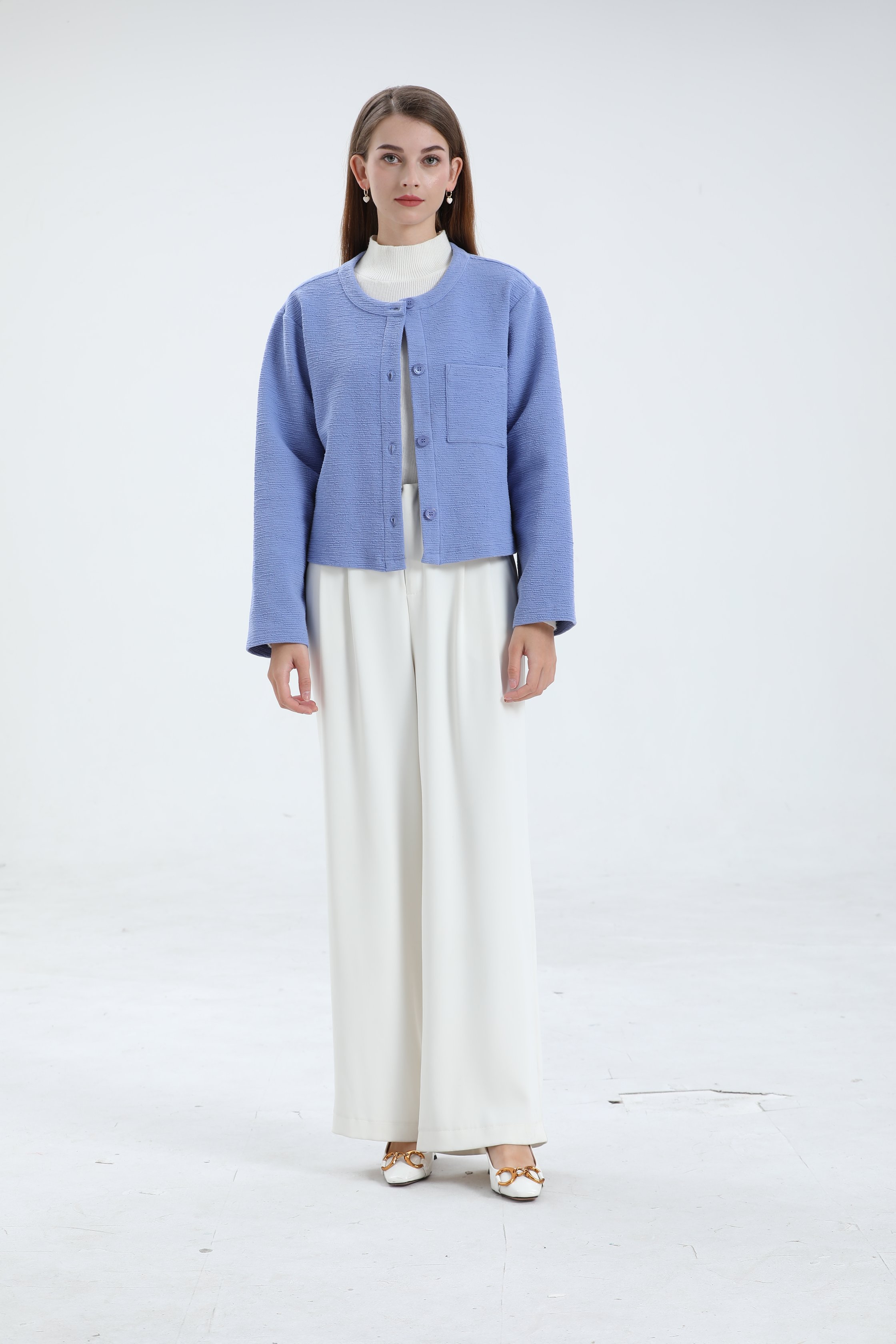Women's Autumn Coat-blue