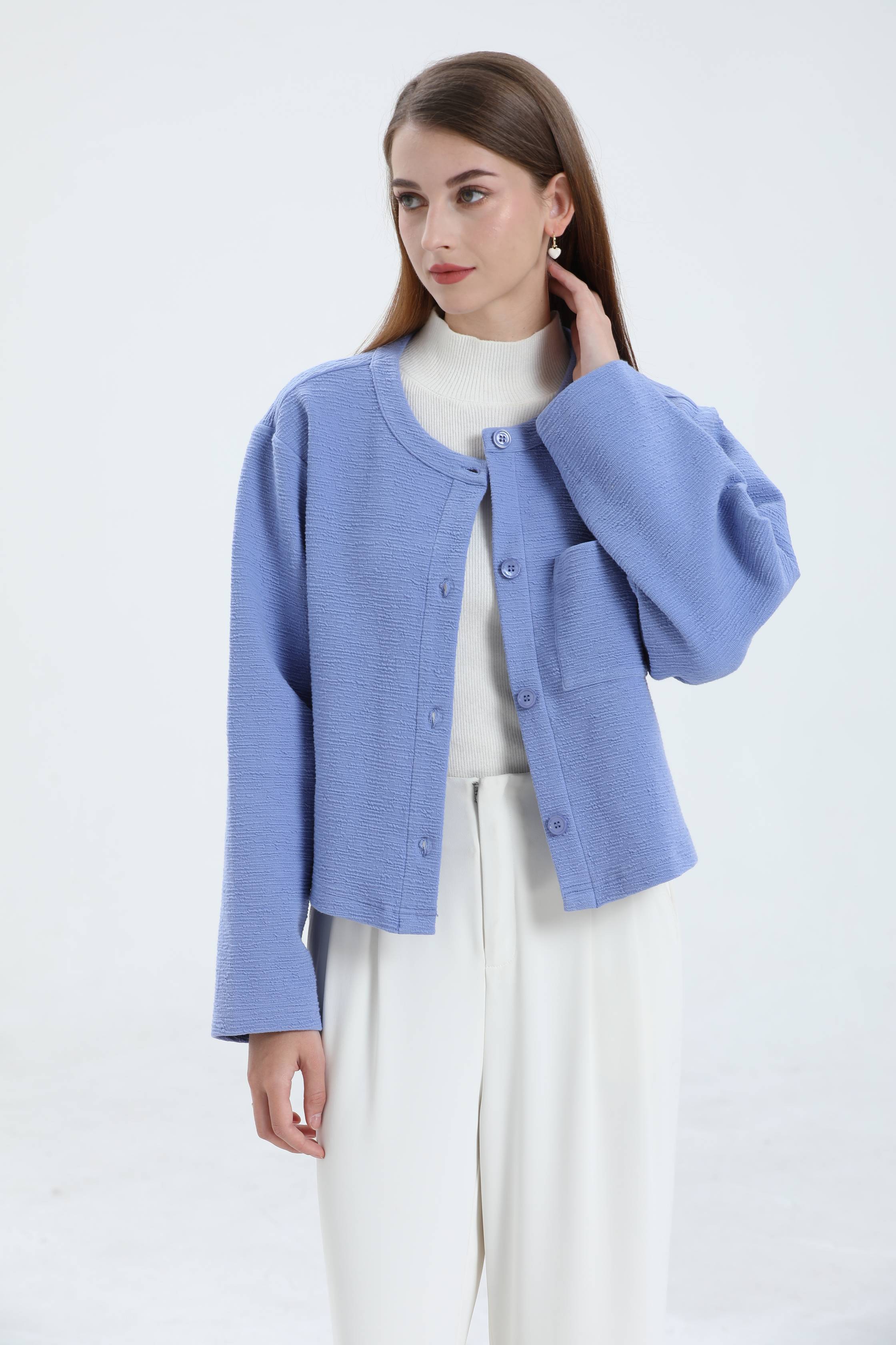 Women's Autumn Coat-blue