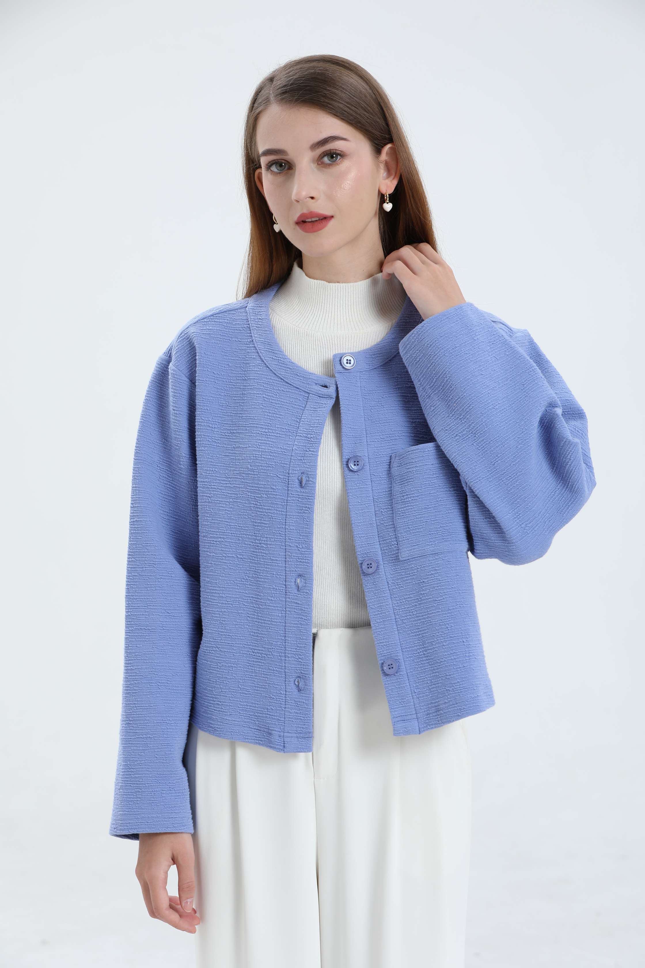 Women's Autumn Coat-blue