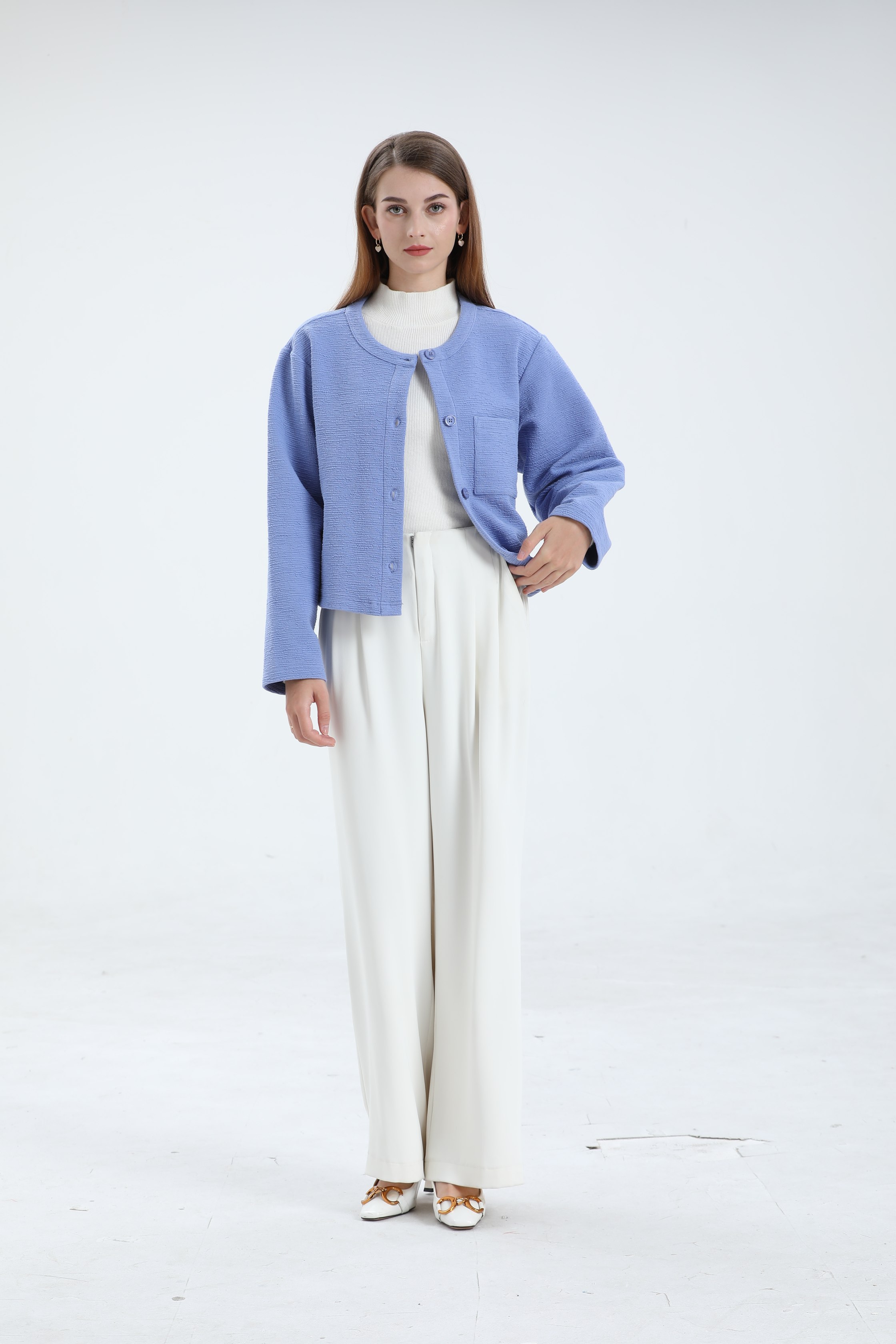 Women's Autumn Coat-blue