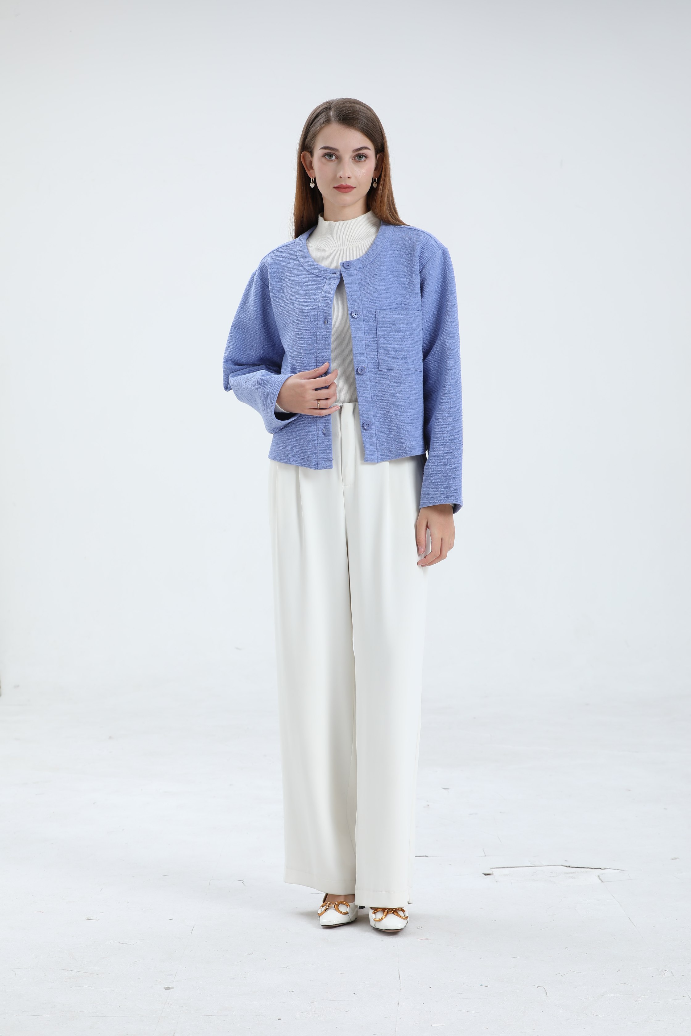 Women's Autumn Coat-blue