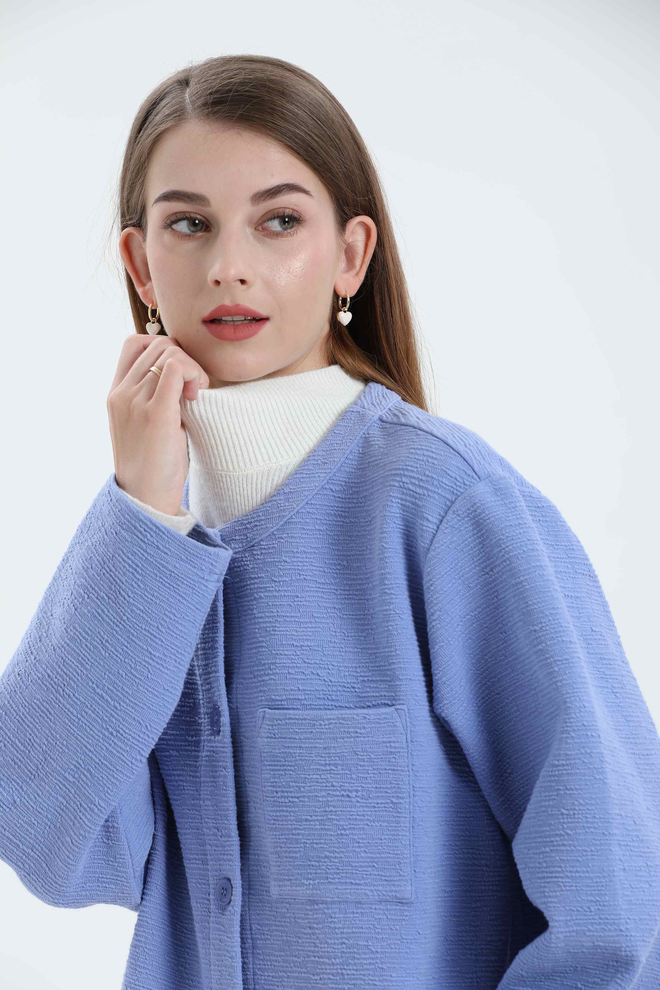Women's Autumn Coat-blue